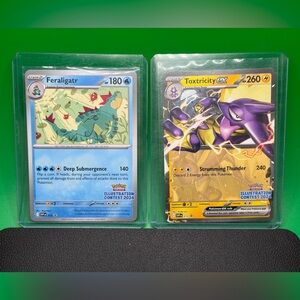 2024 ILLUSTRATION CONTEST Feraligatr & Toxtricity EX Pokémon Card Duo